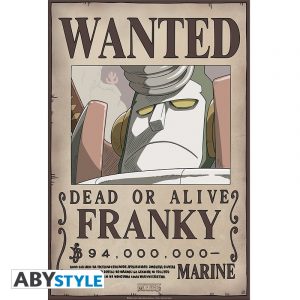 One Piece New World: Wanted: Franky-juliste (52 x 35 cm)