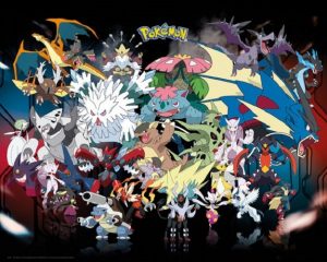 Pokemon: Mega-evoluutiot -juliste (40 x 50 cm)