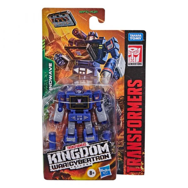 Transformers Generations War for Cybertron: Kingdom Action Figures Core Class 2021 W3: Soundwave